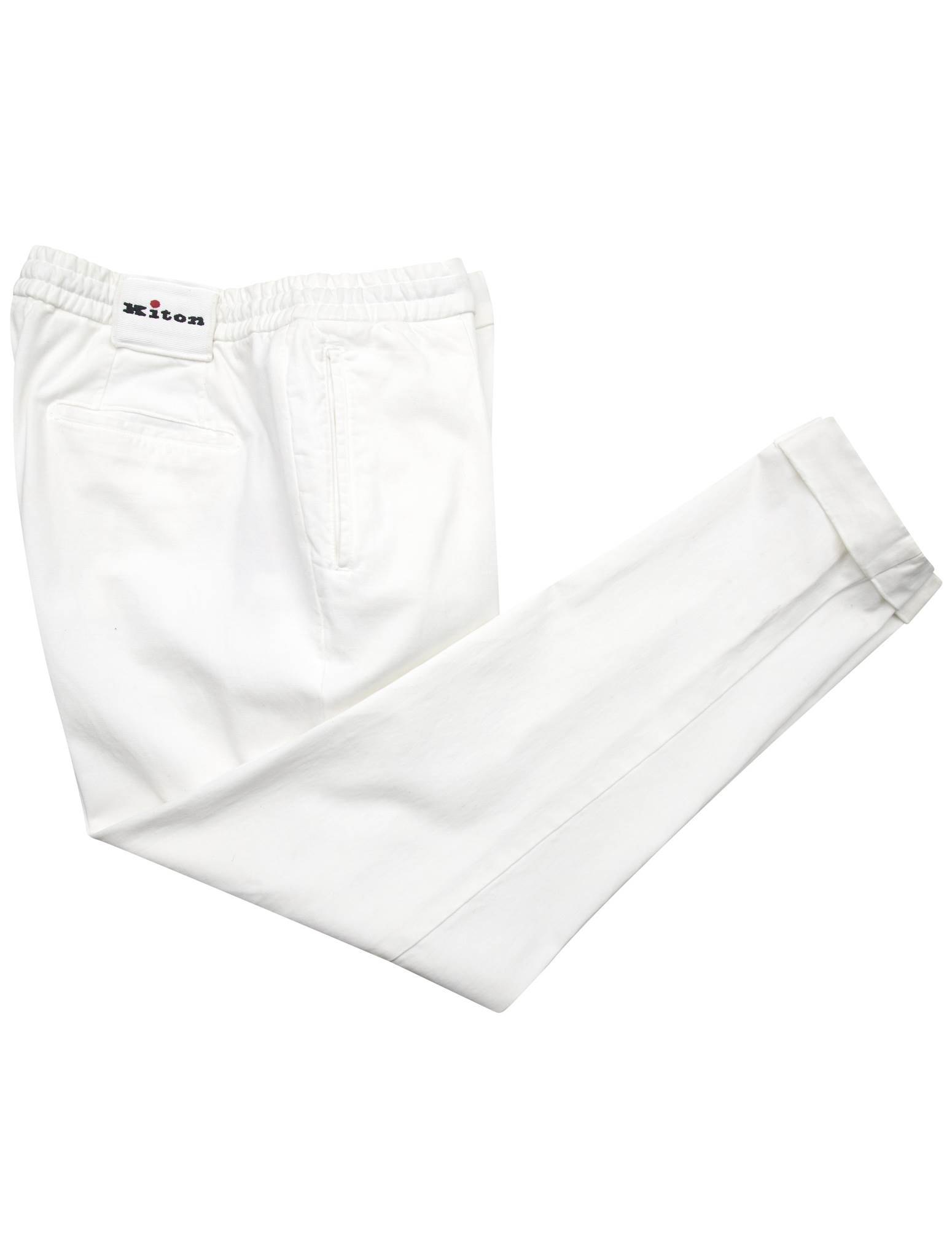 Белые хлопковые брюки Kiton из лиоцелла