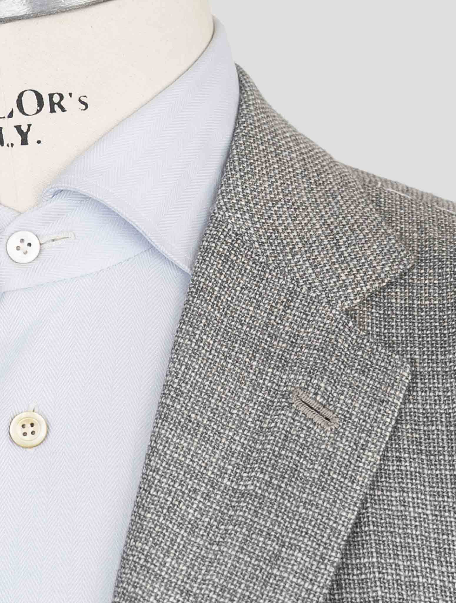 Серый кашемировый пиджак Kiton — 100% итальянская ручная работа