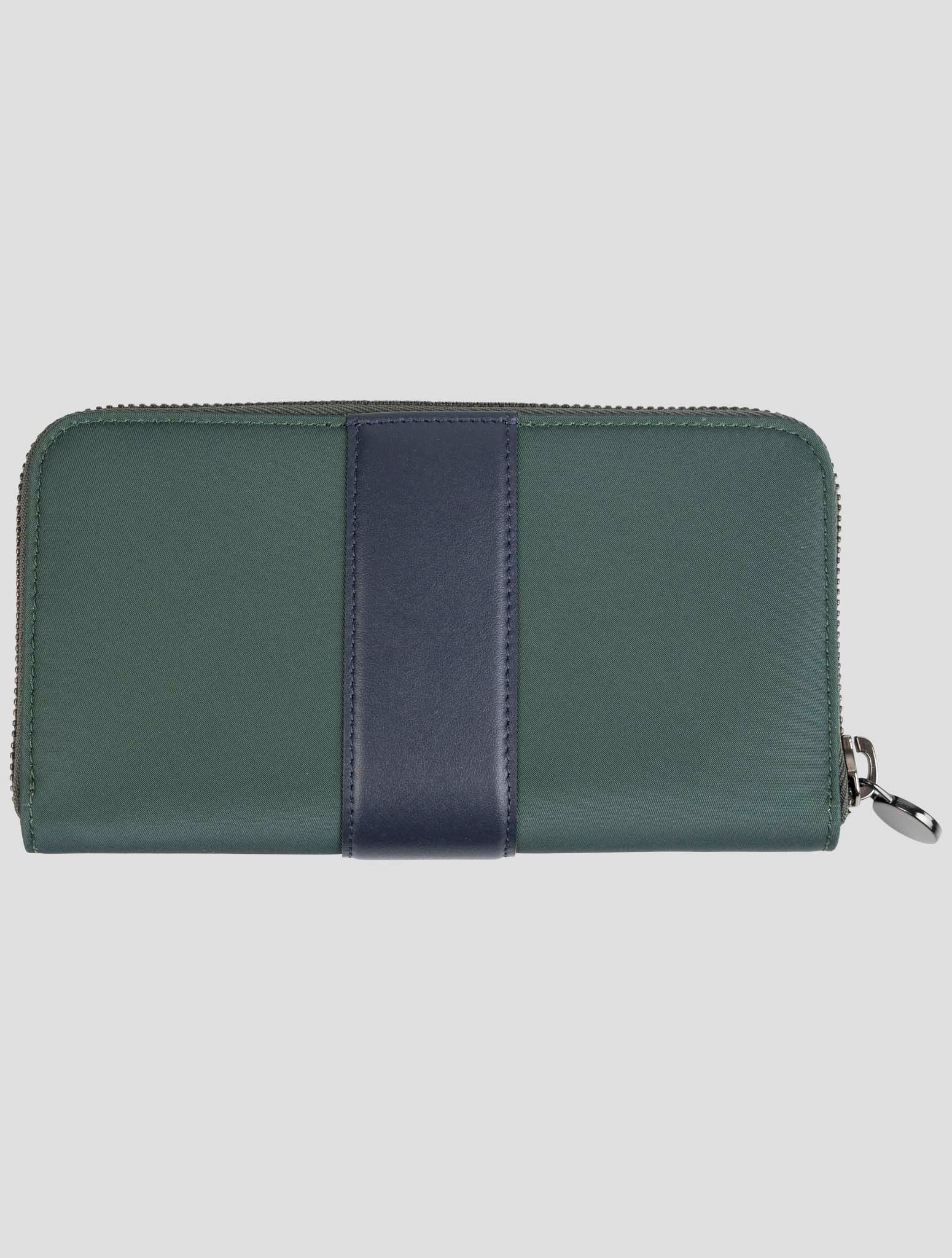 Зеленый кожаный кошелек Kiton Pa PC