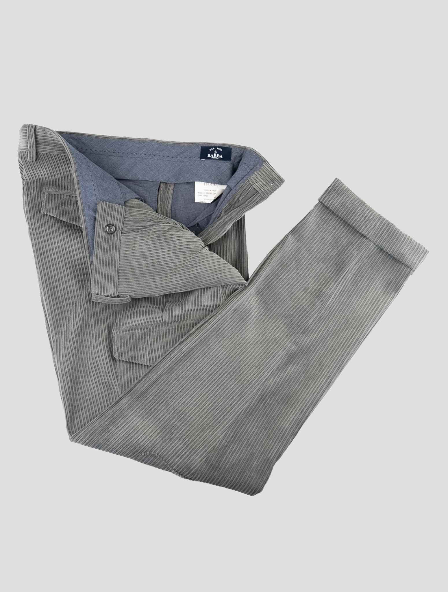 Barba Napoli Grey Nylon Ea Бархатные брюки карго