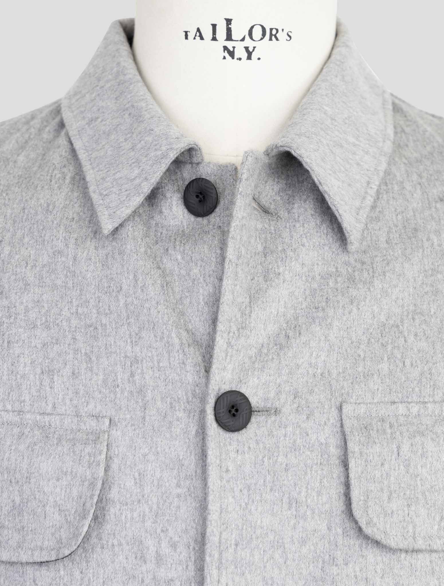 Kiton KNT Серая кашемировая рубашка - роскошный итальянский трикотаж