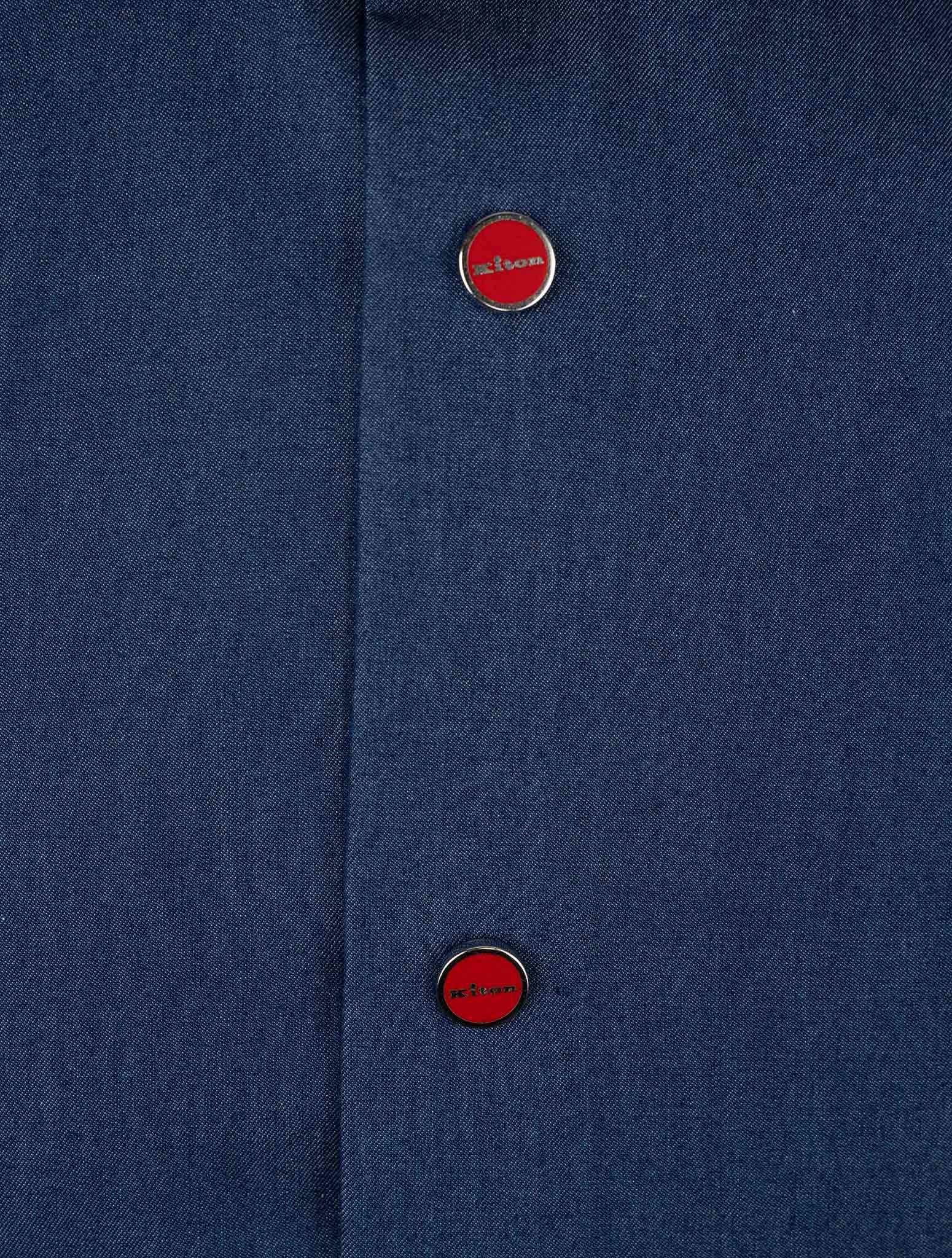 Джинсовая хлопковая рубашка Kiton