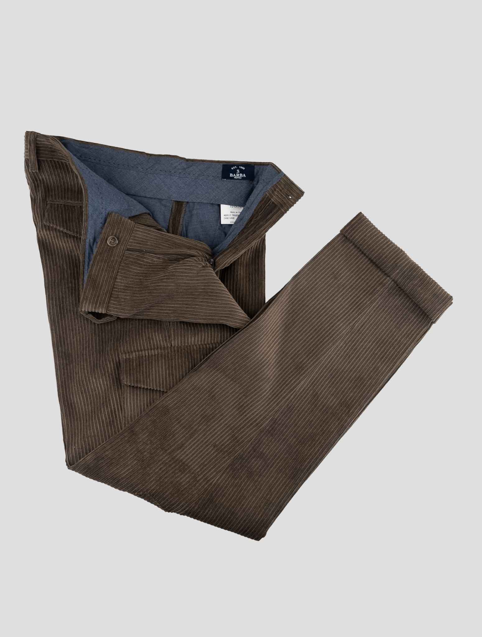 Barba Napoli Brown Pl Нейлоновые бархатные брюки карго Ea