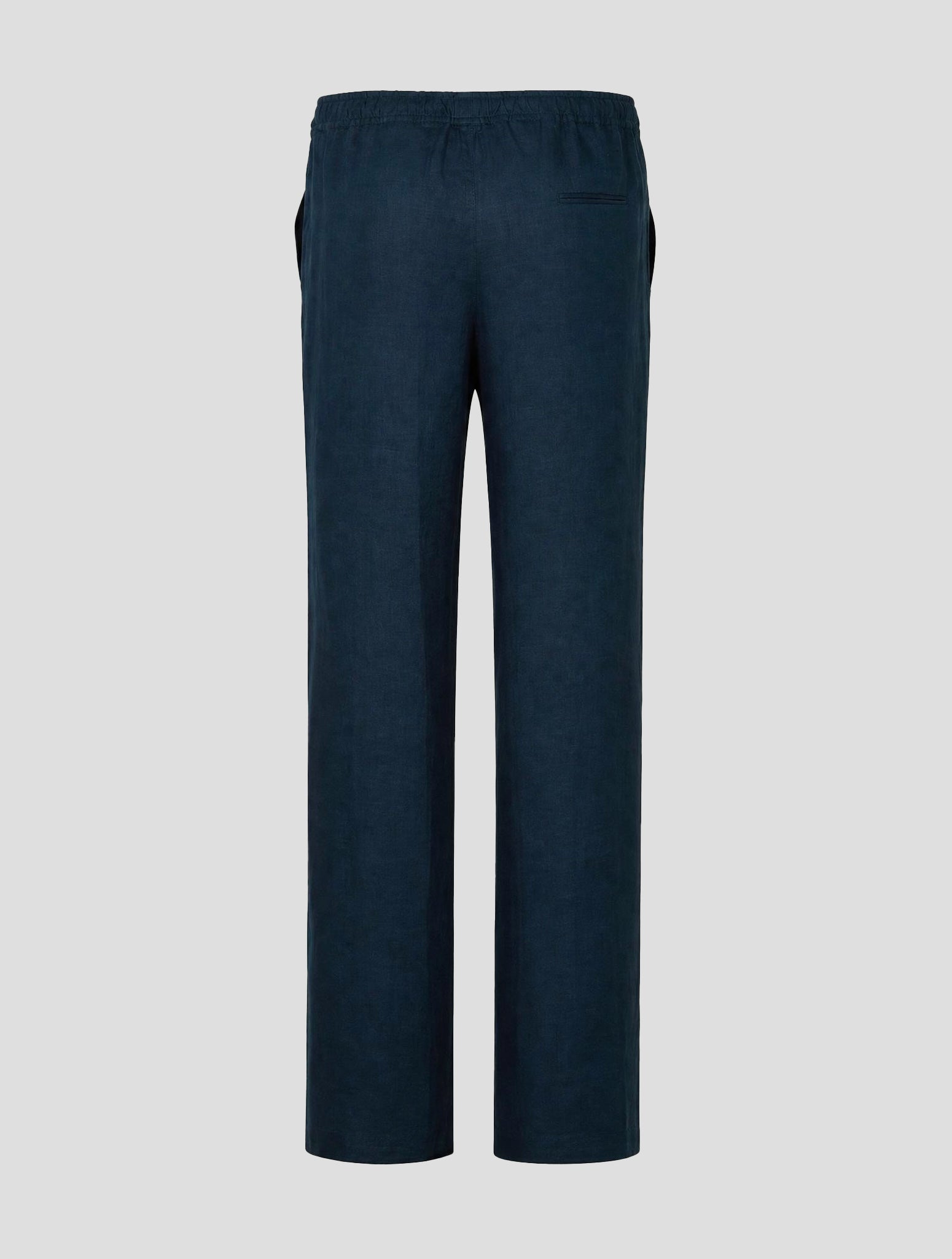 Kiton Синие льняные брюки
