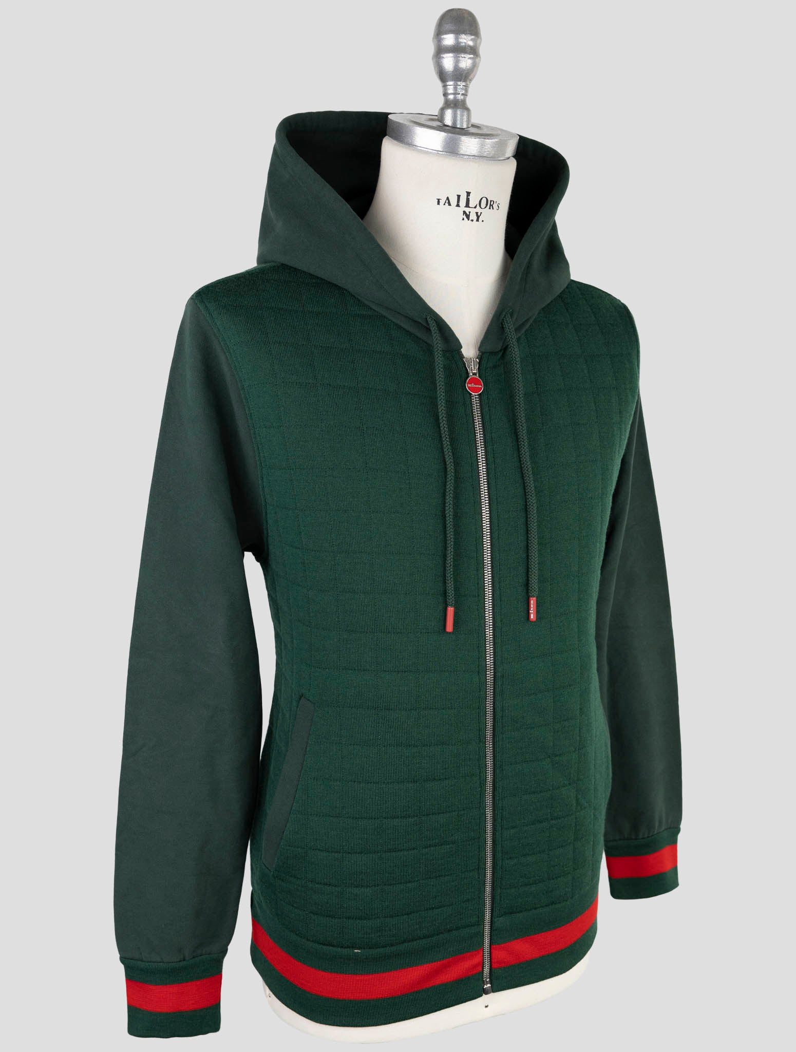 Kiton Зеленый Шерстяной Нейлоновый Спортивный Костюм - Роскошный Итальянский Спортивный Костюм Ручной Работы