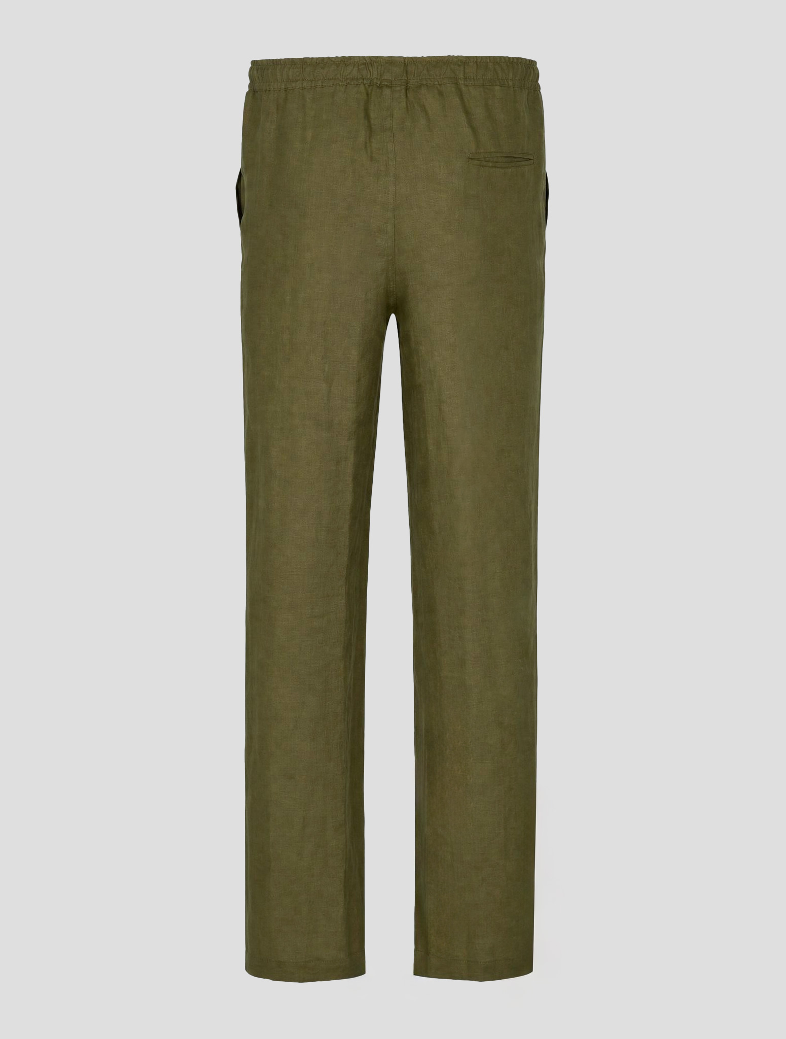 Зеленые льняные брюки Kiton