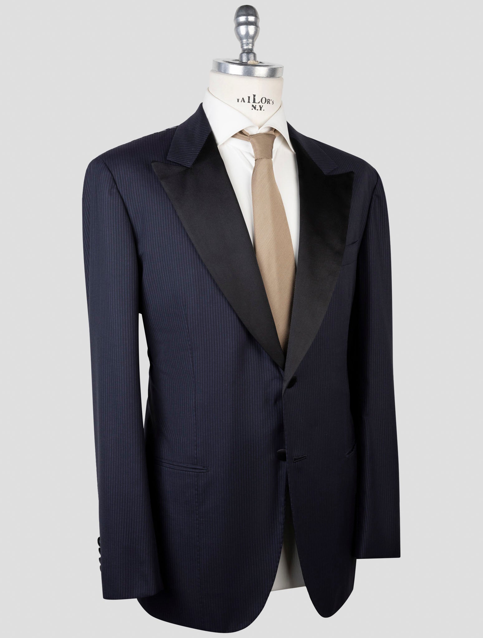 Костюм Kiton из синей шерсти 14 микрон для курения