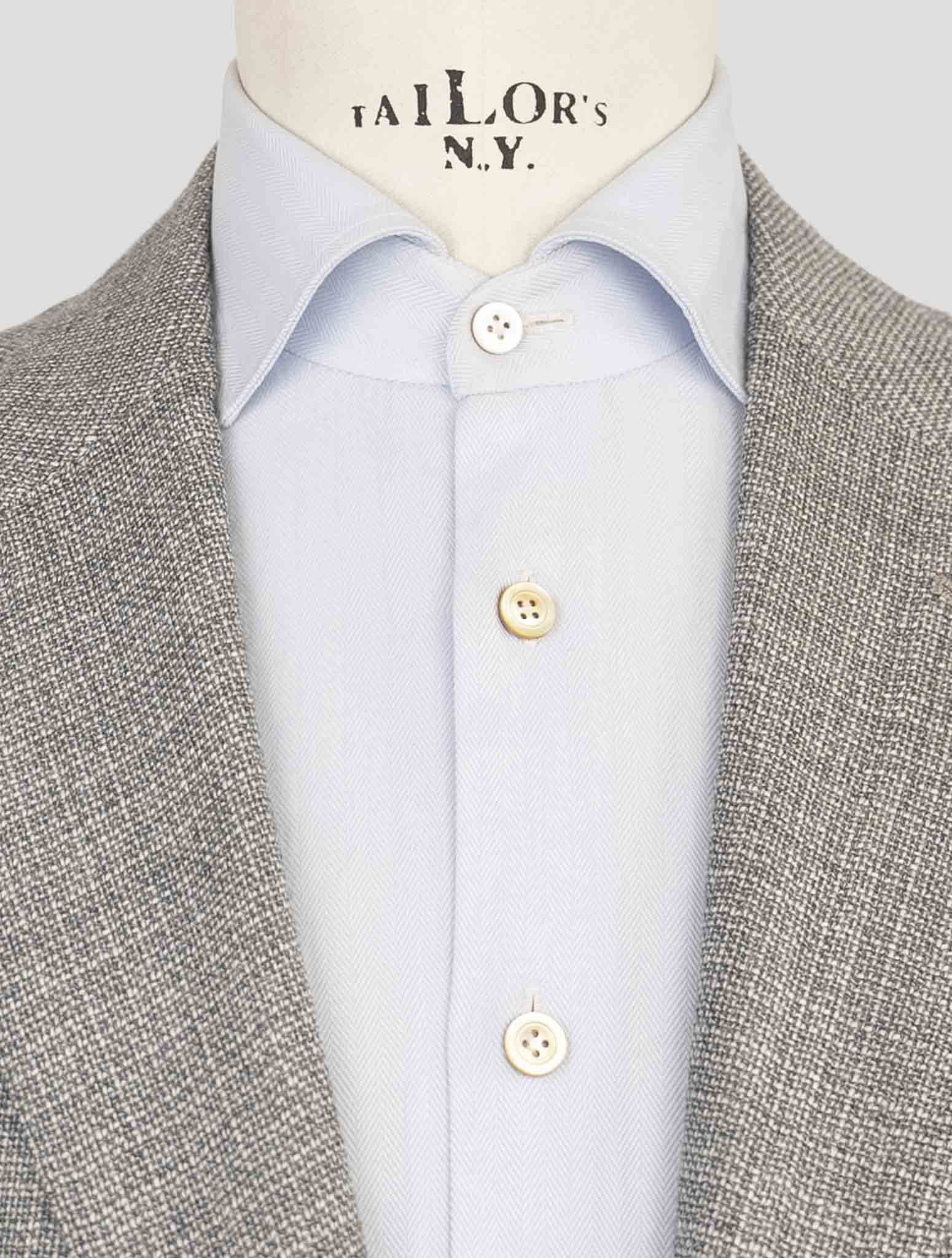 Серый кашемировый пиджак Kiton — 100% итальянская ручная работа