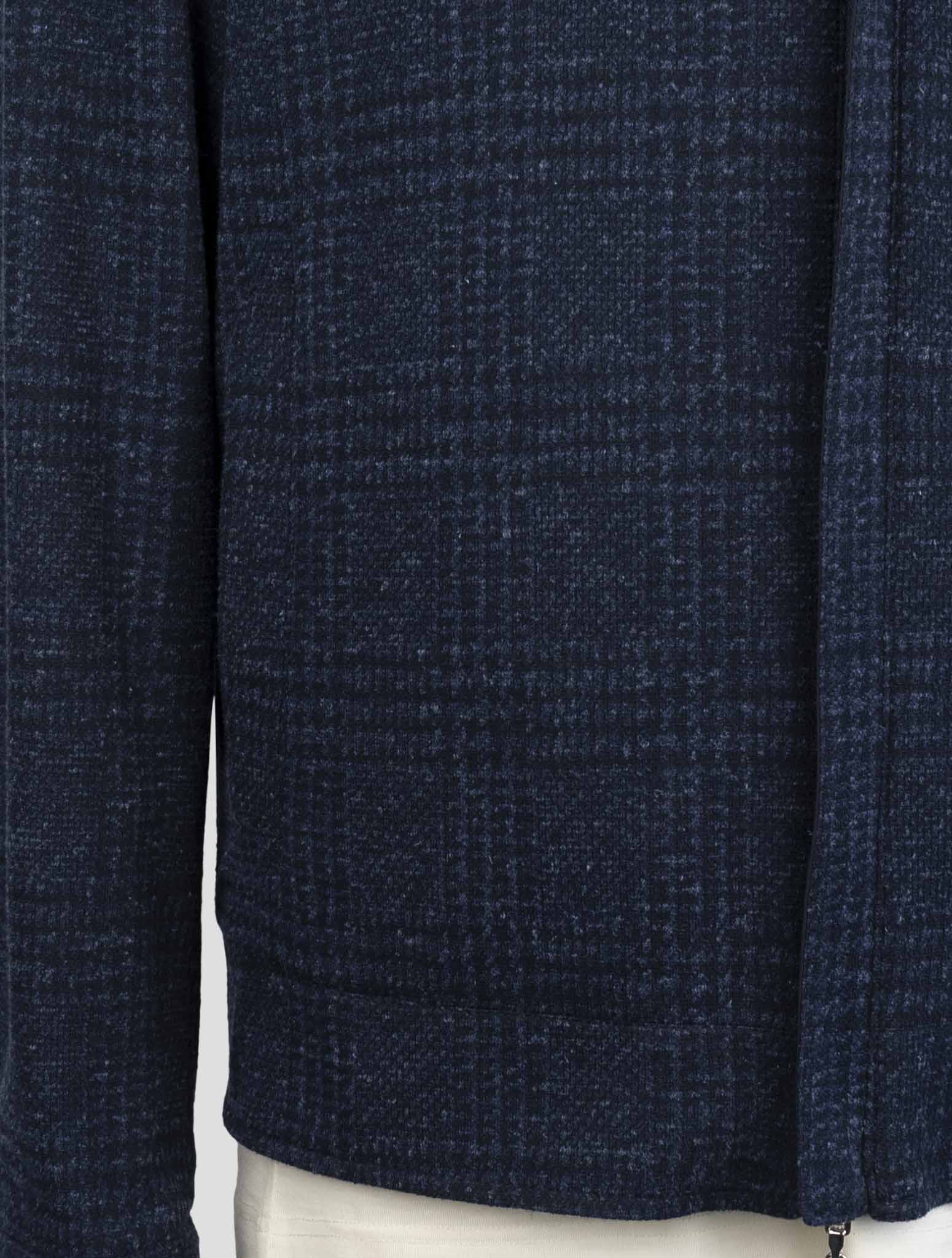 Синее пальто Kiton из хлопка и льна из натуральной шерсти Pl Pa с обратной стороны