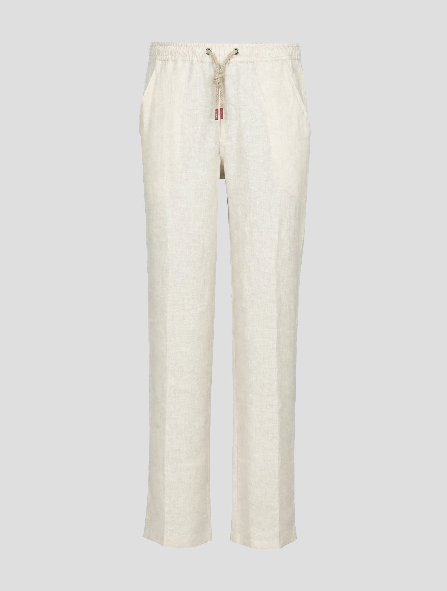 Kiton Бежевые льняные брюки