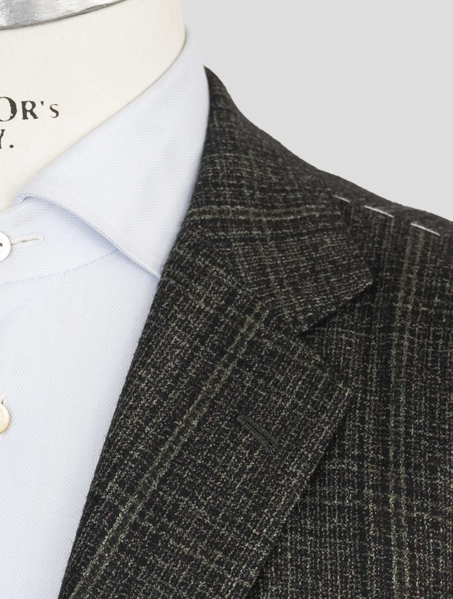 Зеленый кашемировый шелковый блейзер Kiton Lienn