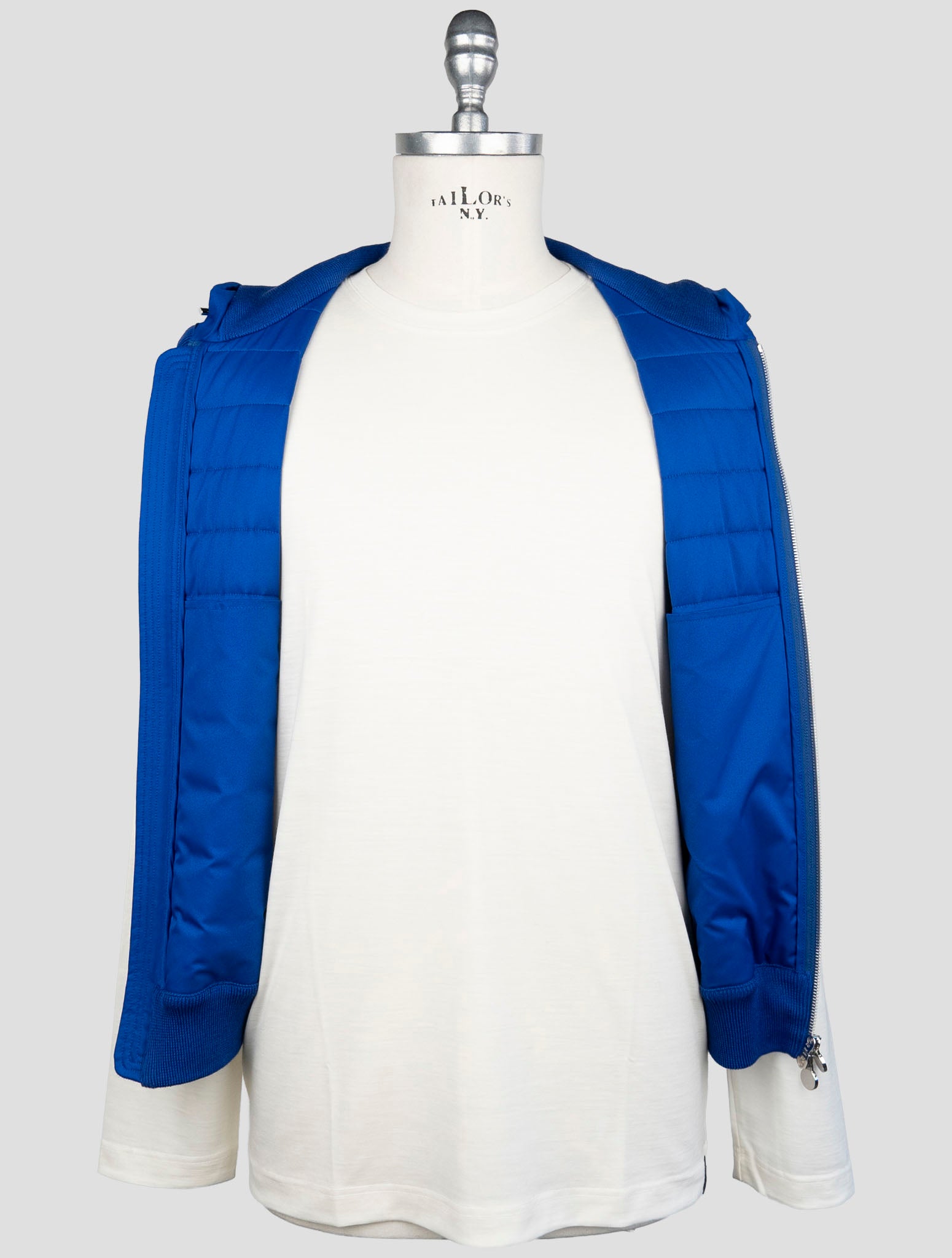 Синий жилет Kiton Pl