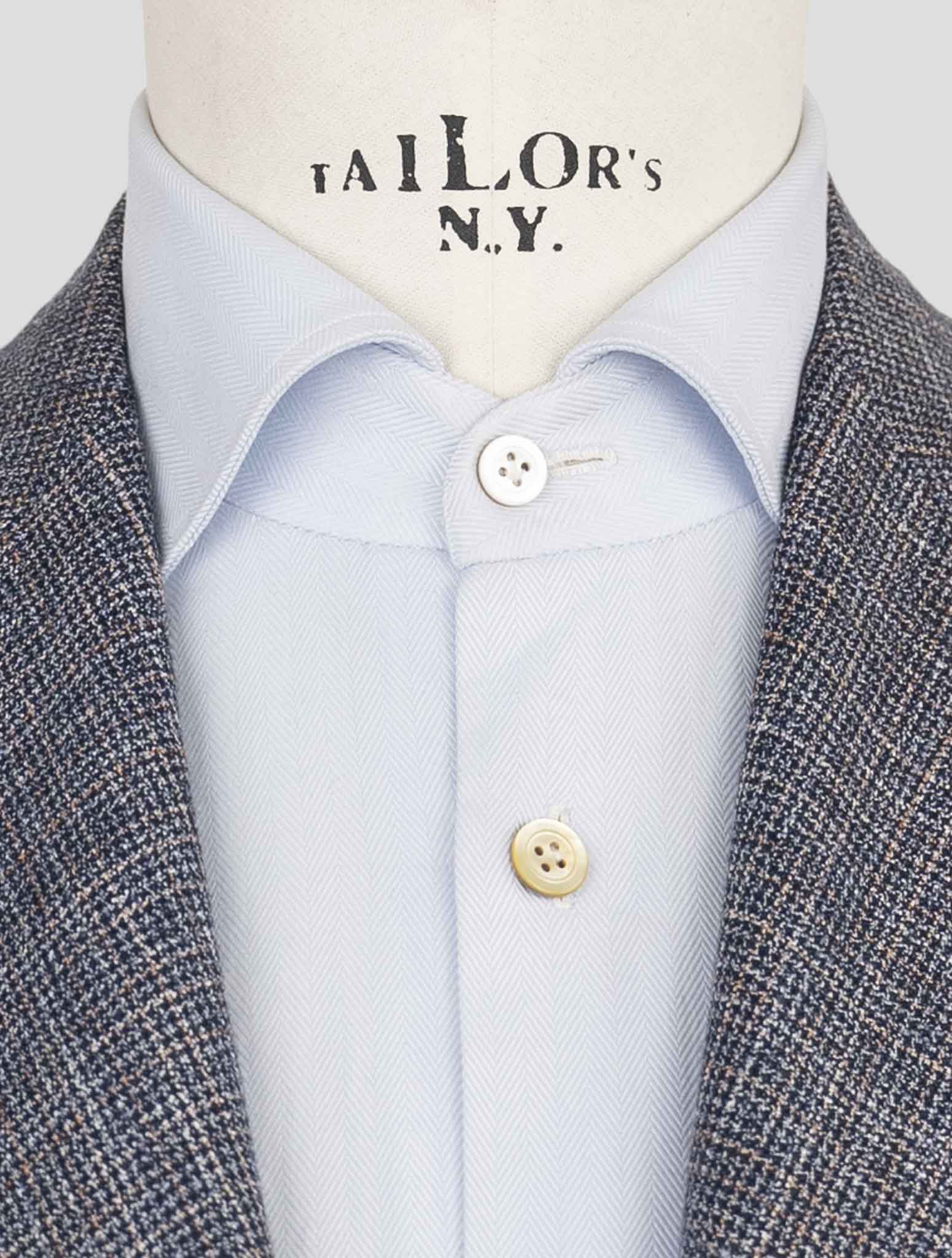 Синий кашемировый флисовый, шерстяной и льняной пиджак Kiton