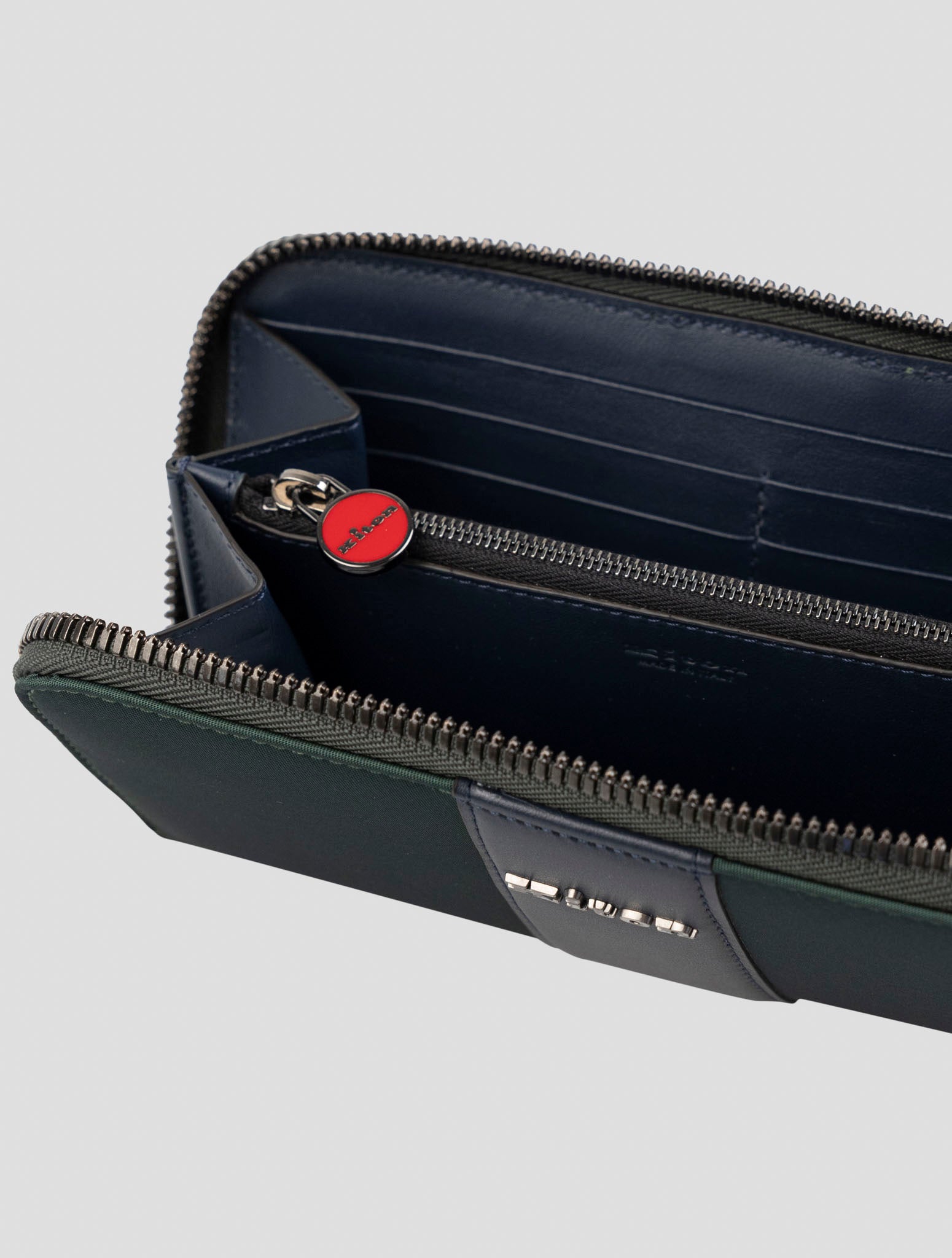 Зеленый кожаный кошелек Kiton Pa PC