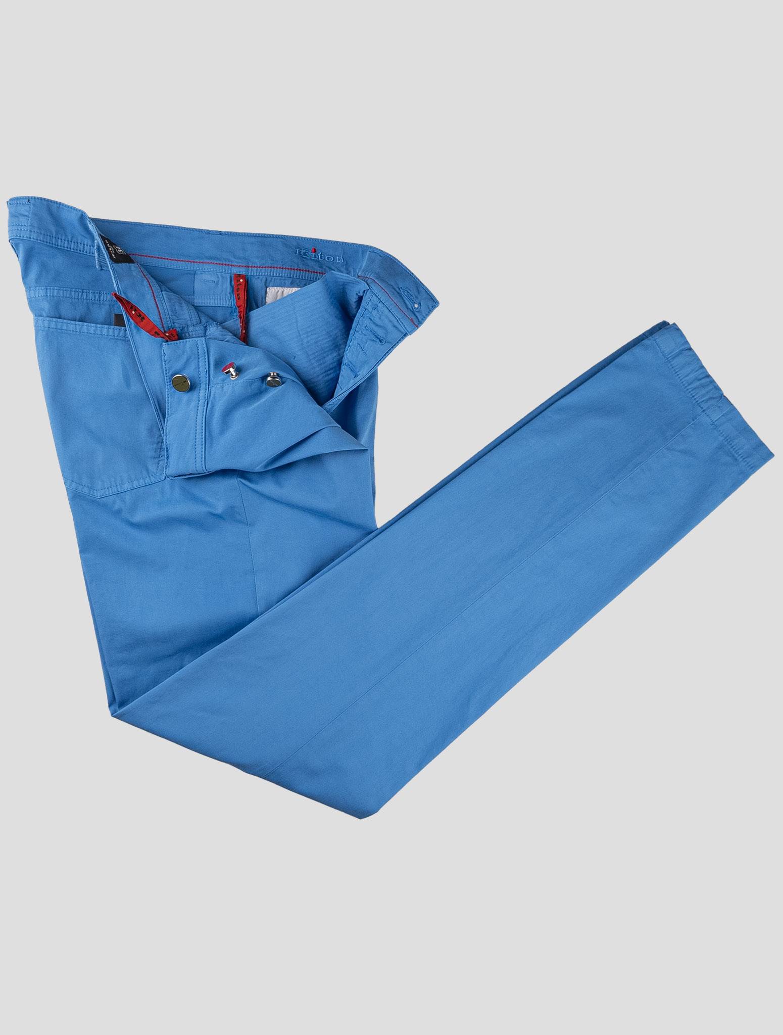 Голубые хлопковые джинсы Kiton Ea