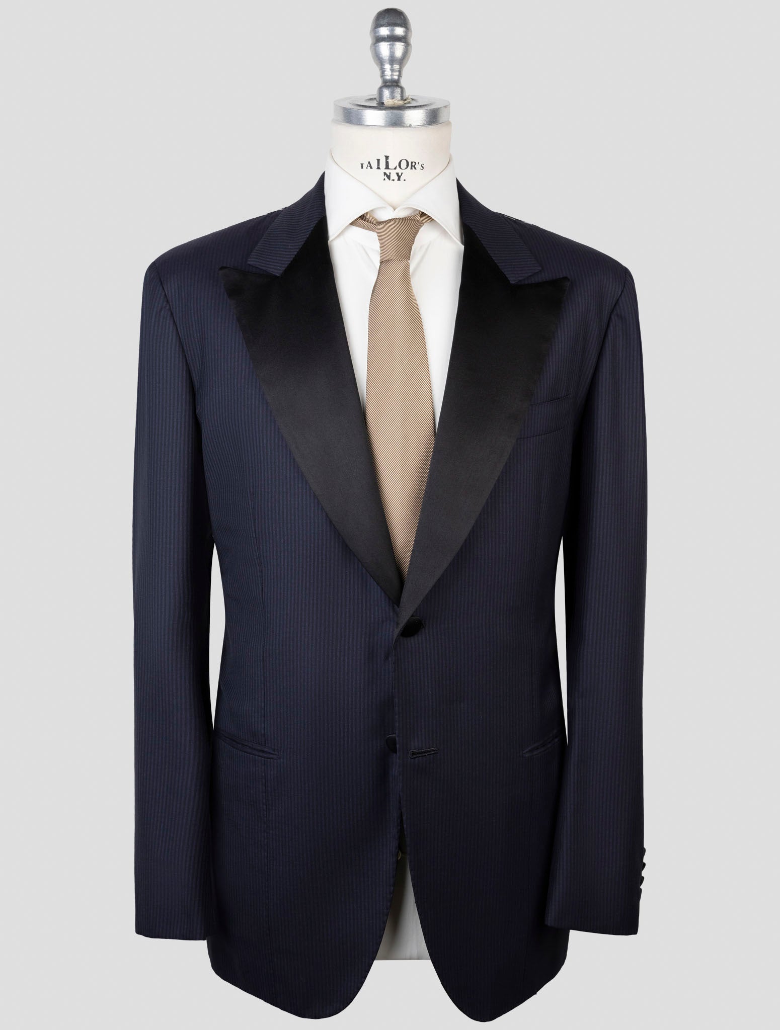Костюм Kiton из синей шерсти 14 микрон для курения