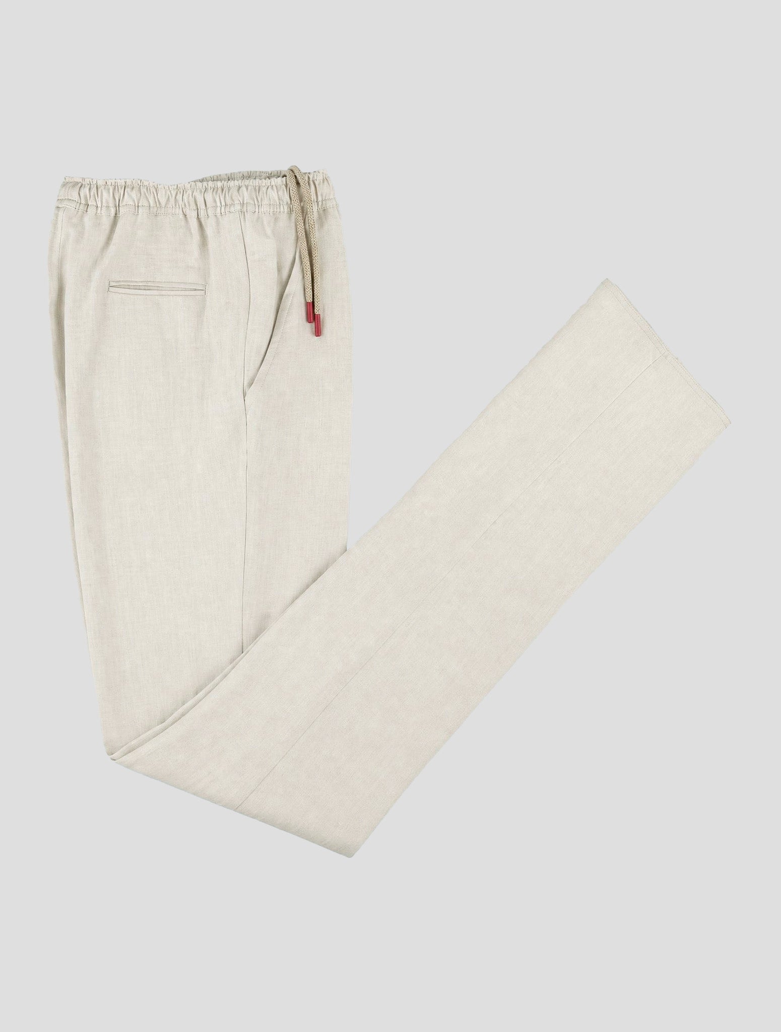 Kiton Бежевые льняные брюки