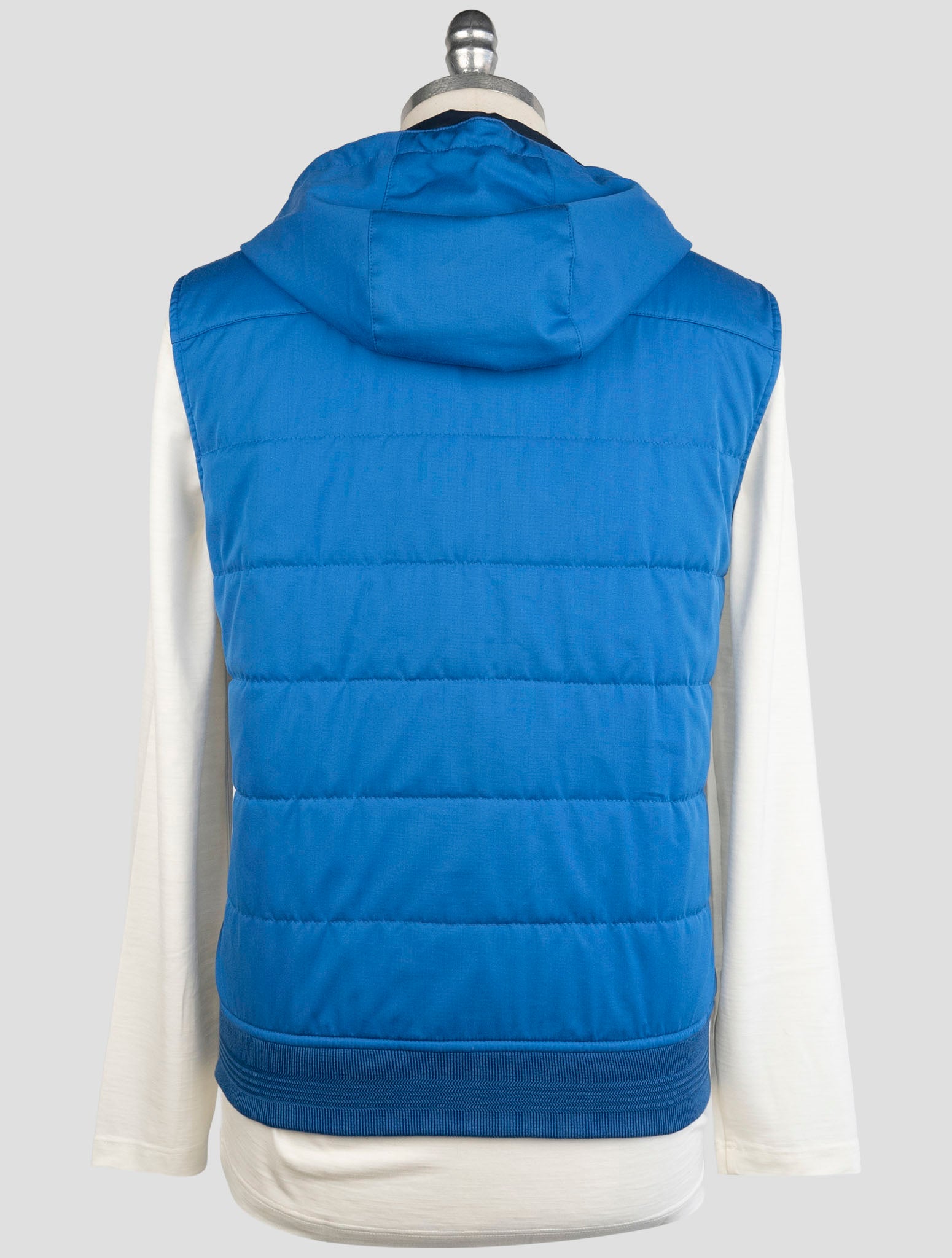 Синий хлопковый жилет Kiton