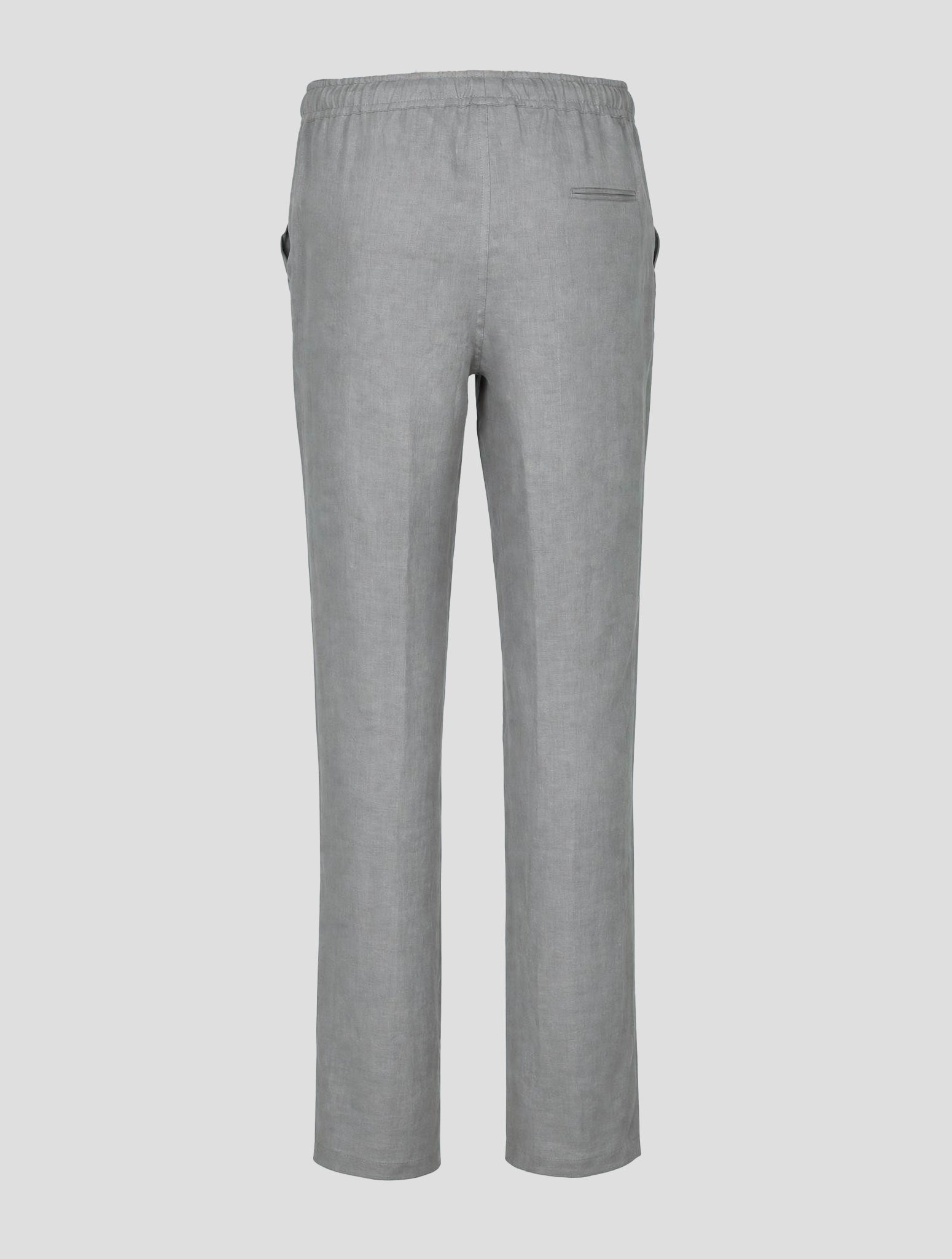 Kiton Серые льняные брюки