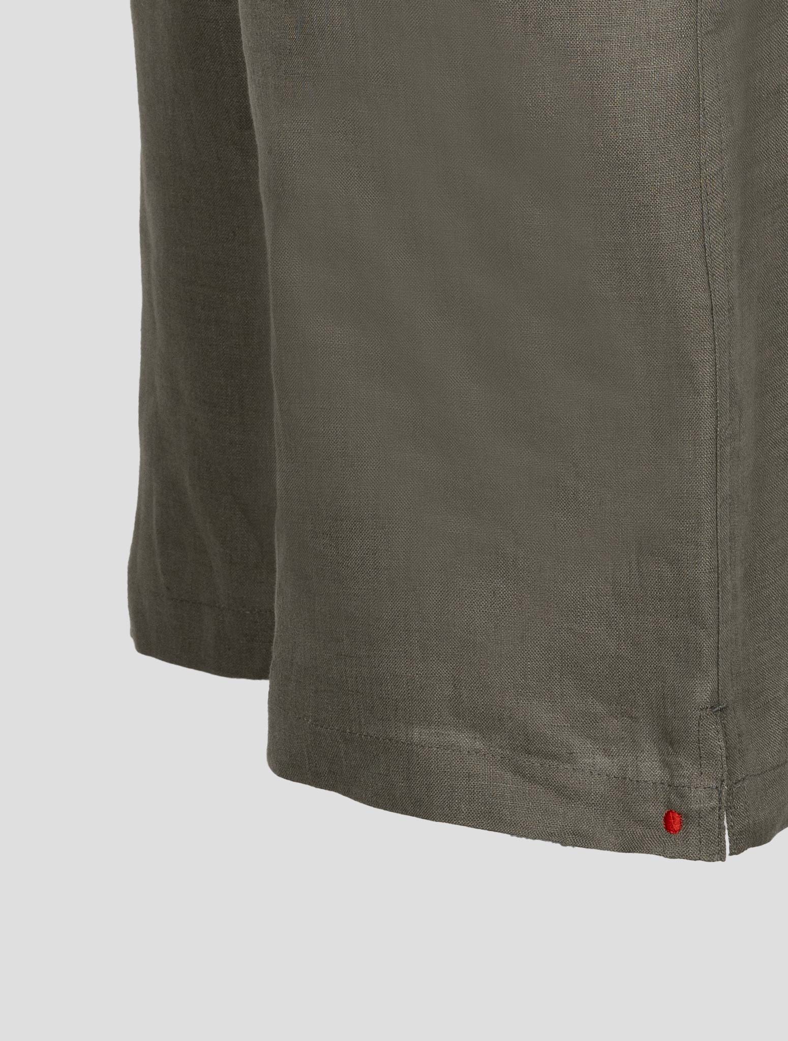 Короткие льняные шорты Kiton Taupe