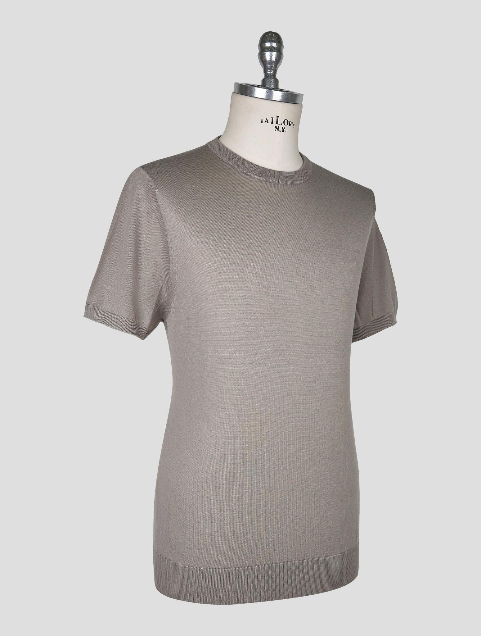 Kiton Gray  Cotton T-shirt