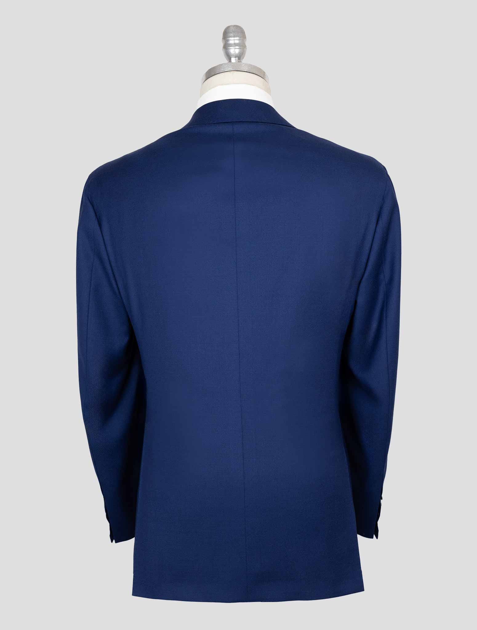 Kiton Blue Virgin Wool Ea  Suit