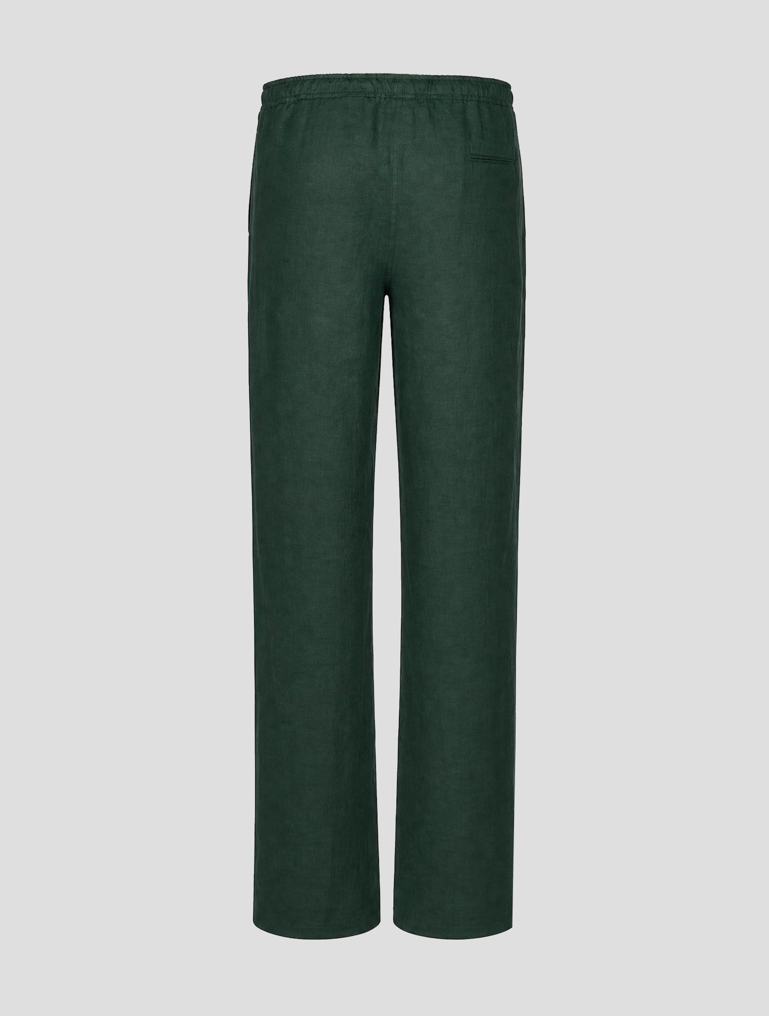 Зеленые льняные брюки Kiton