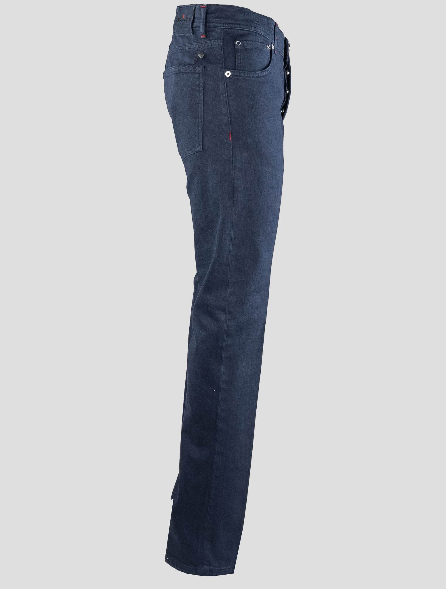 Синие хлопковые джинсы Kiton Ea